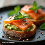 Le pi&ugrave; belle ricette con avocado Bruschetta Salmone che bont&agrave;