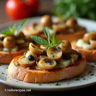 Bruschetta Funghi e Fontina Ricetta Veloce con Fontina DOP