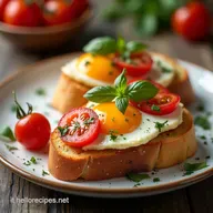 Bruschetta Perfetta con Uovo Fritto Ricetta Veloce