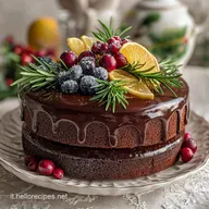 Dolce di Natale al Cioccolato per 10 Persone