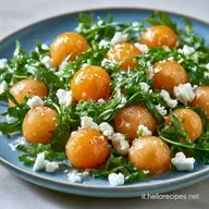 Insalata Melone Rucola con Feta