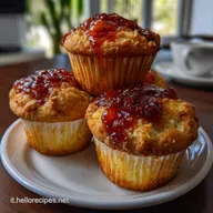 Muffin Semplici alla Marmellata: Soffici