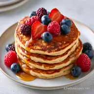 Pancake Proteici Senza Glutine con Yogurt Greco