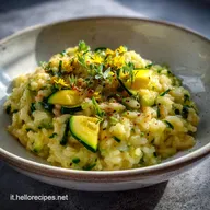 Risotto alle Zucchine Ricetta con Basilico in 30 Minuti