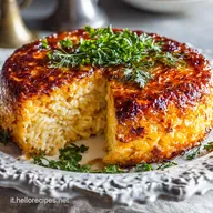Sart&ugrave; di riso Ricetta originale napoletana al forno Timbale Regale