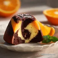 Torta Marmorizzata all'Arancia con Cuore al Cioccolato 60 Minuti