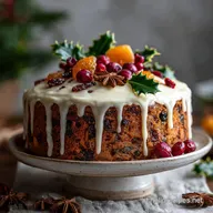 Torta Natalizia con Frutta Secca, Ready in 70 Min