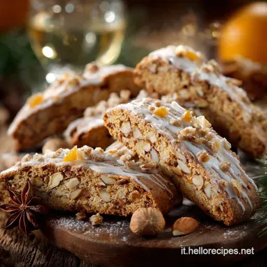 Dolci Natalizi: Biscotti alle Mandorle e Noci con Glassa dArancia Scheda ricetta