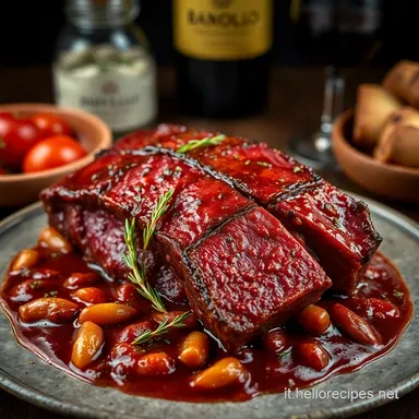 Brasato al Barolo: La Ricetta della Nonna che Scalda il Cuore! Scheda ricetta