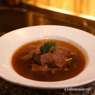 Brodo di Carne della Nonna Un Elixir di Benessere Scheda ricetta