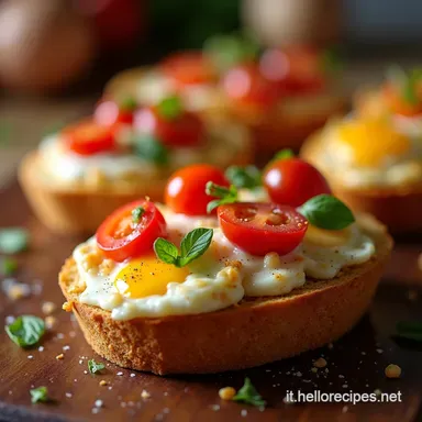 Bruschetta Perfetta con Uovo Fritto Ricetta Veloce Scheda ricetta