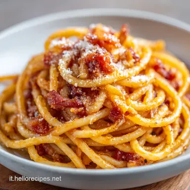 Bucatini all'Amatriciana: La Ricetta Romana Autentica Scheda ricetta