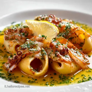 Calamarata al cartoccio la ricetta del primo piatto di pesce elegante Scheda ricetta