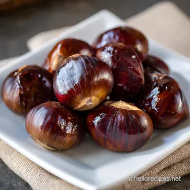 Castagne Arrosto in Casa: Metodo Vellutato per 4 Persone Scheda ricetta
