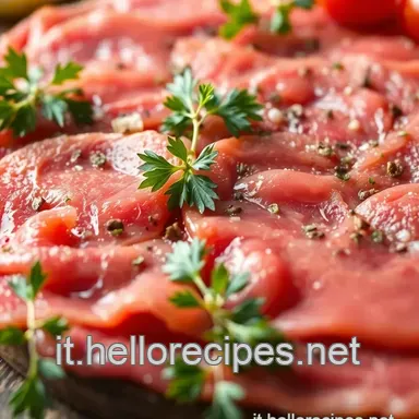 Classic Beef Carpaccio: The Authentic Italian Way! Scheda ricetta