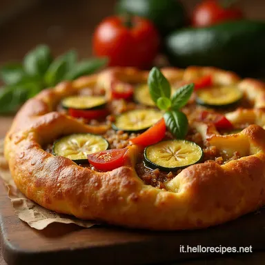 Croccantella di Zucchine e Pomodori Torta Rustica Croccante Estiva Scheda ricetta