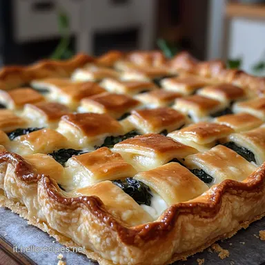 Crostata con Pasta Bris&egrave; Croccante Torta Salata Ricotta e Spinaci Facile