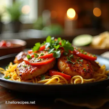 Fajitas di Pollo Sizzling Ricette texmex Le Ricette con Marinatura Top Scheda ricetta