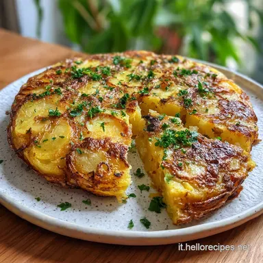 Frittata di Patate: Secondo Veloce ed Economico per 4 Scheda ricetta