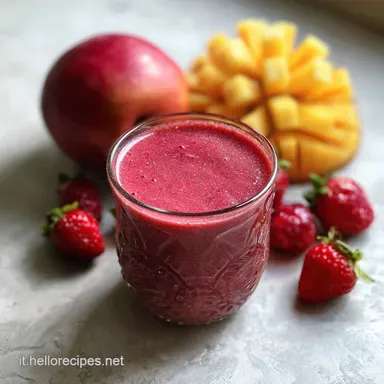 Frullato di Frutta Veloce per Colazione Scheda ricetta