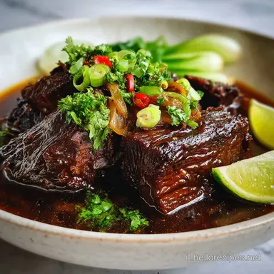 Guancia di Manzo Brasata: Cottura Lenta per 4 Scheda ricetta