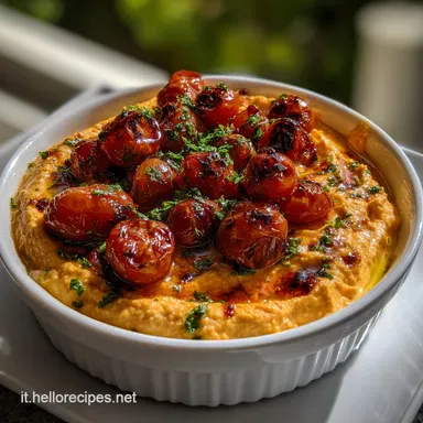 Hummus di Pomodorini: L'Antipasto Estivo Mediterraneo Definitivo Scheda ricetta