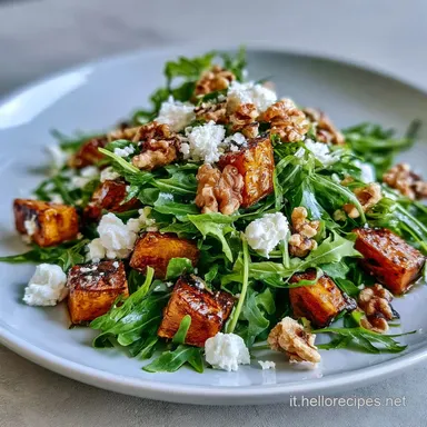 Insalata Invernale con Zucca Caramellata Scheda ricetta