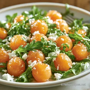 Insalata Melone Rucola con Feta Scheda ricetta