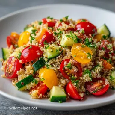 Insalata Di Quinoa Vegetariana 4 Persone Scheda ricetta