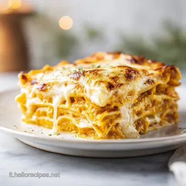 Lasagna alla Zucca Cremosa per 6 Porzioni Scheda ricetta