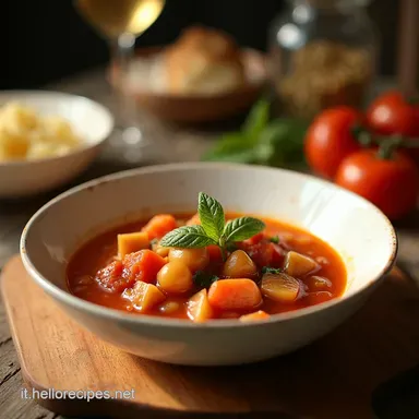 Minestrone della Nonna Ricetta Segreto di Lunga Vita Scheda ricetta