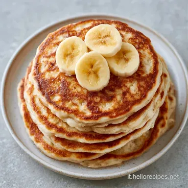 Pancake Banana Senza Uova in 15 Minuti Scheda ricetta