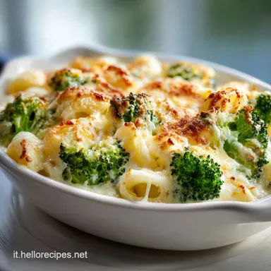 Ricetta con Broccoli e Patate Gratinata (4 Porzioni) Scheda ricetta