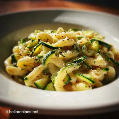 Pasta Alle Zucchine Cremosa per 4 Persone Scheda ricetta