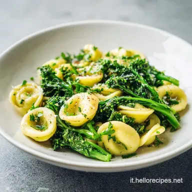 Pasta e Cime di Rapa Pugliese per 4 Porzioni Scheda ricetta