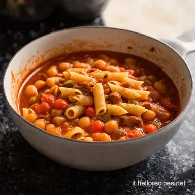 Pasta e Fagioli alla Contadina Un Classico Rustico Scheda ricetta