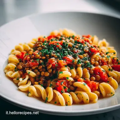 Pasta e Lenticchie Ricetta One-Pot Cremosa Scheda ricetta