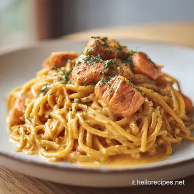 Pasta al Salmone Senza Panna per 4 Persone Scheda ricetta