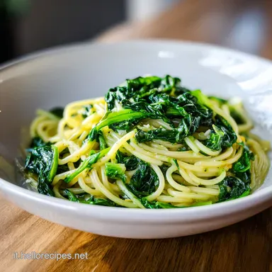 Spinaci con la Pasta in 15 Minuti Scheda ricetta