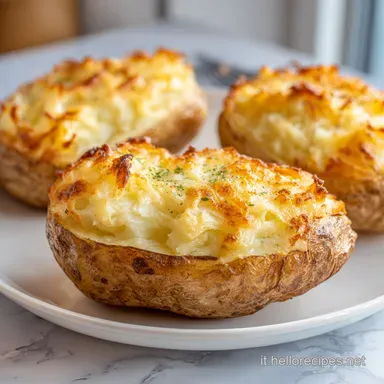 Patate al Forno Ripiene: Ricetta con Ricotta e Parmigiano Scheda ricetta