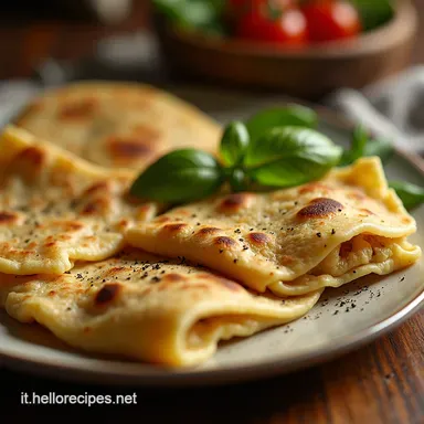 Piadina di Ceci Integrale Pranzo Mediterraneo Veloce Scheda ricetta