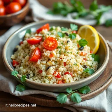 Quinoa alla Mediterranea: Ricetta Facile e Gustosa! Scheda ricetta