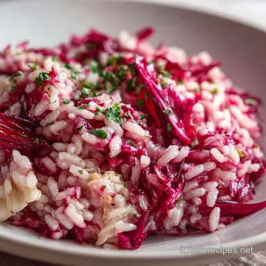 Risotto al Radicchio Rosso: Pronto in 30 Minuti, Cremoso Scheda ricetta