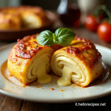 Rotolo di Crespelle al Gorgonzola Filante e Goloso Scheda ricetta
