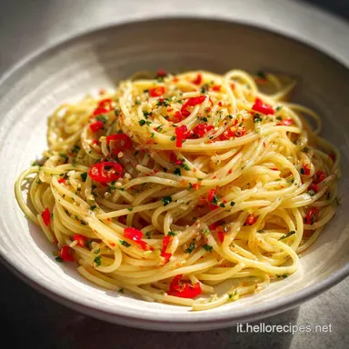 Spaghetti Aglio Olio Peperoncino Veloci in 15 Minuti Scheda ricetta