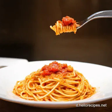 Spaghetti allAmatriciana La Ricetta Romana che Scalda il Cuore Scheda ricetta
