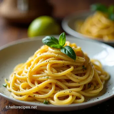 Spaghettietto al Limone e Basilico Primi Piatti Veloci ma Sfiziosi Scheda ricetta