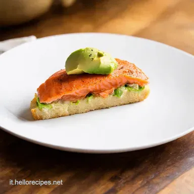 Salmone affumicato idee per ricette Tartine Top con Avocado Scheda ricetta