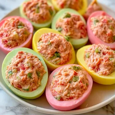 Uova Colorate Ripiene per 6 Persone Scheda ricetta