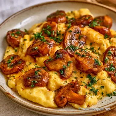 Uova Strapazzate Funghi in 20 Minuti Scheda ricetta